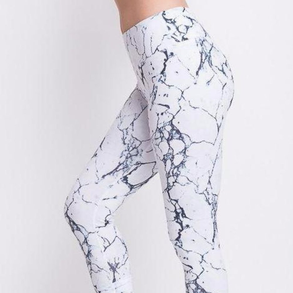 Marble Print Yoga Legging
